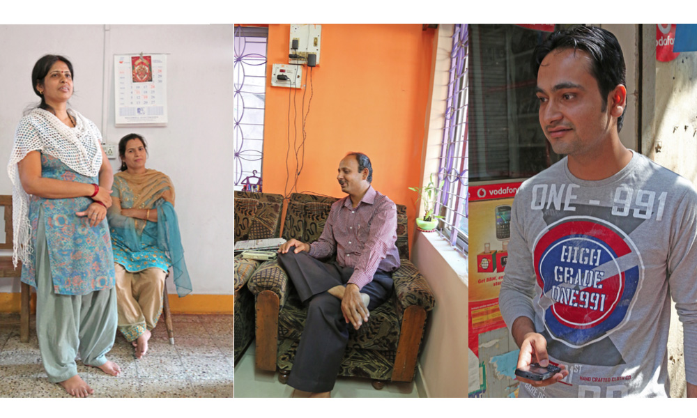 Photo of people who were interviewed during the study